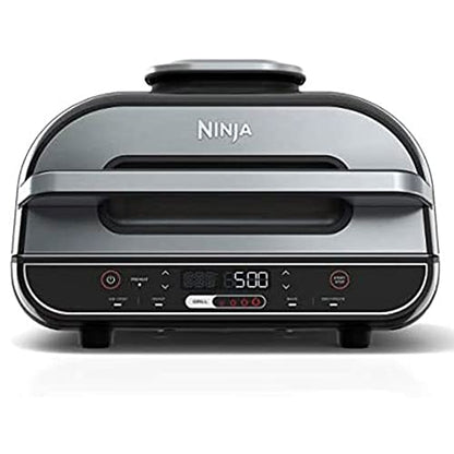  Ninja Foodi 5 In 1 Indoor Grill And Air Fryer With Surround Searing, Removable Grill Gate, Crisper Basket, Cooking Pot, And Smoke Control System