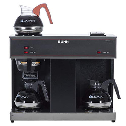 BUNN® 04275.0031 VPS 12-Cup Pourover Commercial Coffee Brewer, With 3 Warming Stations (120V/60/1PH)