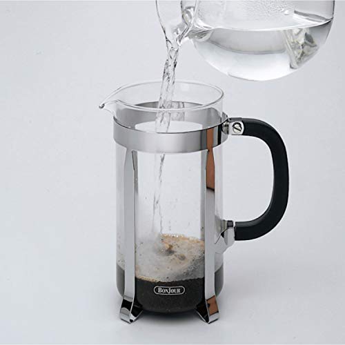  Jour Maximus French Press Coffee Maker, 8 Cup, Silver