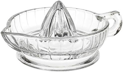  Rus Juicer Reamer With Handle And Pour Spout, Heavyweight Glass