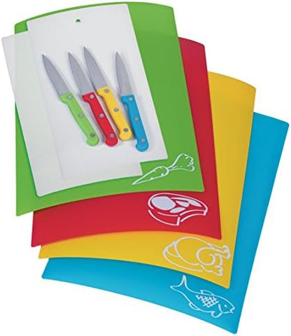  ROGRESS INT PCC-404 Chopping Mats, 4 Piece Set, Multi