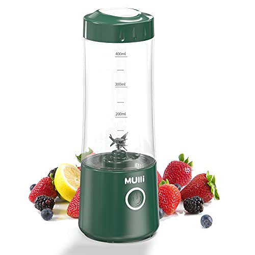  Portable Blender,16oz USB Personal Mixer For Smoothie And Shakes, Mini Blender With Six Blades For Baby Food,Travel,Gym And More