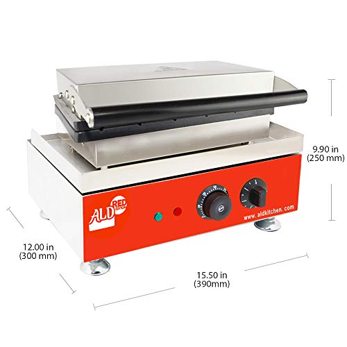  Stick Waffle Maker | Waffle Iron With Red Panel | 110V (6 Pcs)