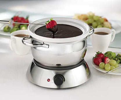  Trudeau Alto 3-in-1 Electric Fondue Set, 81 Ounce, Silver