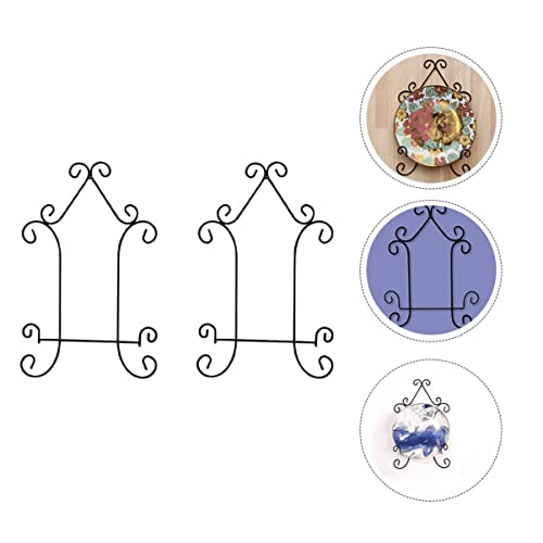  YARNOW 4 Pcs Plate Hangers Plate Holder For Wall Artwork Display Support Canvas Painting Holder Rack Artwork Wall