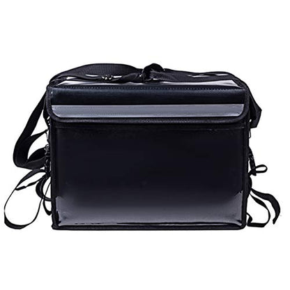  Insulated Food Delivery Bag Waterproof Portable Insulated Grocery Tote Food Warmer Bag Takeaway Box For Restaurant Delivery Grocery Shopping (Black)