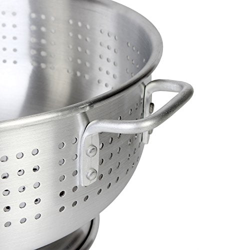  Aluminum Colander With Handle, Heavy Duty,12 Quart, 1.8 Mm