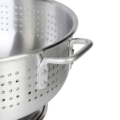  Aluminum Colander With Handle, Heavy Duty,12 Quart, 1.8 Mm