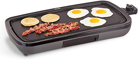  DASH Everyday Nonstick Electric Griddle For Pancakes, Burgers, Quesadillas, Eggs & Other On The Go Breakfast, Lunch & Snacks With Drip Tray + Included Recipe Book, 20in, 1500-Watt - Aqua