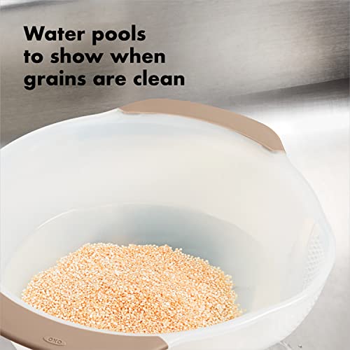 OXO Good Grips Rice & Small Grains Washing Colander, 15.4 X 23.3 X 13.9 Cm