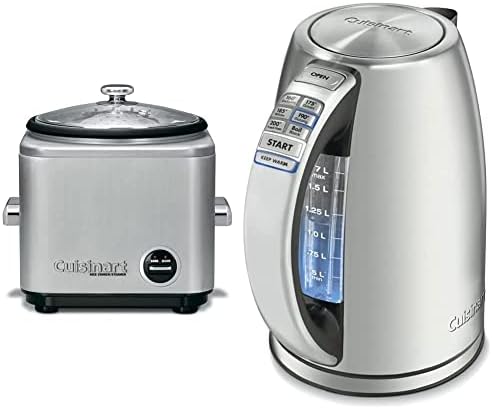 Cuisinart CRC-400 4 Cup Rice Cooker, Stainless Steel Exterior