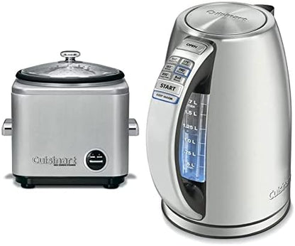 Cuisinart CRC-400 4 Cup Rice Cooker, Stainless Steel Exterior