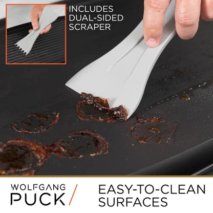  XL Reversible Grill Griddle, Oversized Removable Cooking Plate, Nonstick Coating, Dishwasher Safe, Heats Up To 400ºF, Stay Cool Handles