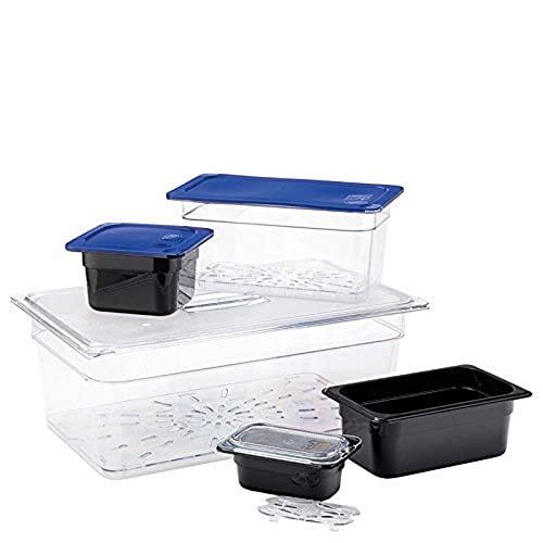  10231U07 StorPlus Half Size Polycarbonate Universal Handled Notched Food Pan Lid, Clear