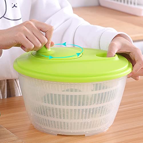 HEIMP Dryer Salad Spinner Large, With Clips & Locking Lid, Lettuce Vegetables Washer Dryer Drainer Crisper Strainer For Home Kitchen Washing Kitchen Slicer