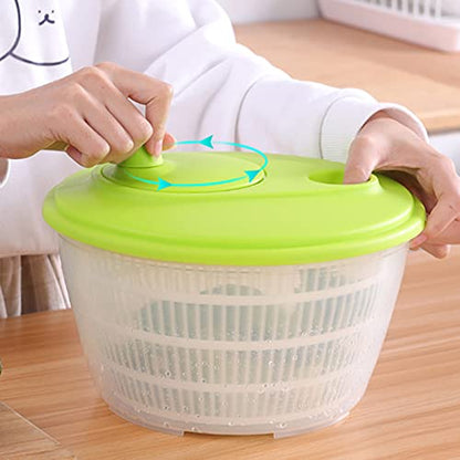  HEIMP Dryer Salad Spinner Large, With Clips & Locking Lid, Lettuce Vegetables Washer Dryer Drainer Crisper Strainer For Home Kitchen Washing Kitchen Slicer