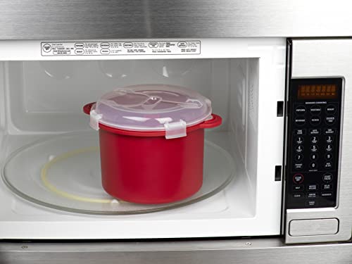  Cook 11 Cup Microwave Rice Cooker, White