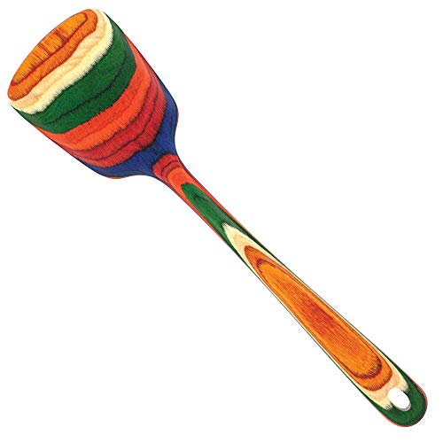  Ique Marrakesh Collection 12-1/2" Wooden Spatula, Safe For Nonstick
