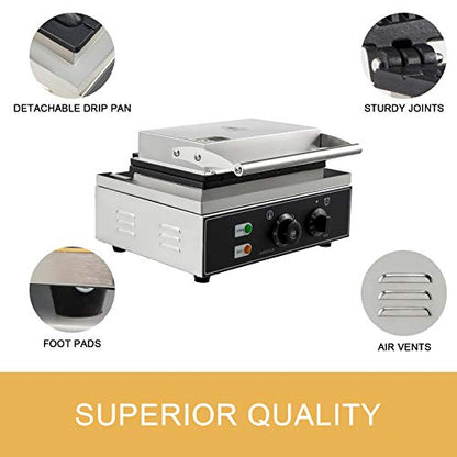  Commercial Rectangle Waffle Maker 10pcs Nonstick Electric Waffle Maker Machine Stainless Steel 110V Temperature And Time Control Heart Waffle Maker Suitable For Restaurant Snack Bar