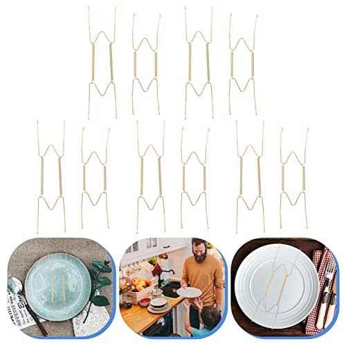  30 Pcs Wire Plate Hanger Plate Spring Hook Wall Plate Hanger For Decorative Plate