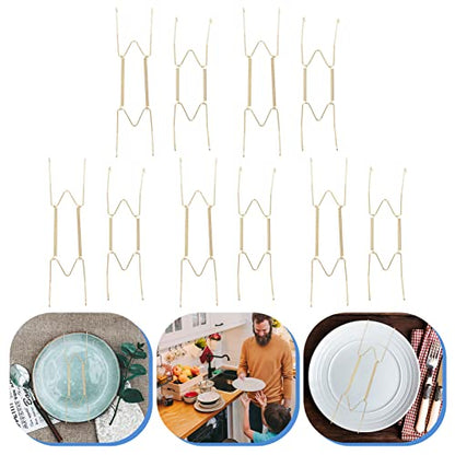  30 Pcs Wire Plate Hanger Plate Spring Hook Wall Plate Hanger For Decorative Plate