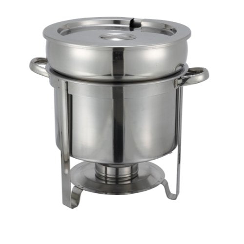  Winco 211 Stainless Steel Soup Warmer, 11-Quart, Set Of 3
