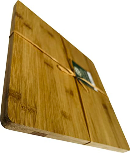  CBV112 Valencia Bamboo Cutting Board For Kitchen | Butcher Block| Chopping Board - 12" X 12" X 0.625"