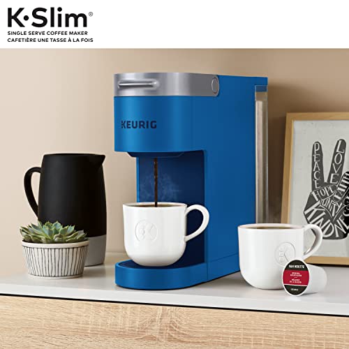 Keurig® K-Slim Single Serve K-Cup Pod Coffee Maker, Featuring Simple Push Button Controls And MultiStream Technology, Twilight Blue
