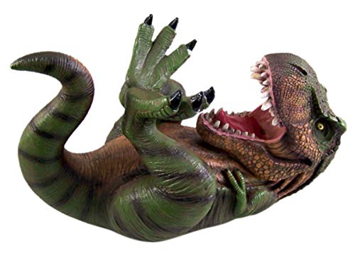  Saurus Rex Dinosaur Tabletop Wine Bottle Holder, 9 1/2 Inches