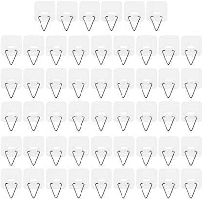  Picture Frame Hanger 100 Pcs Adhesive Plate Hanger Vertical Plate Holders Invisible Sticky Wall Hanger Hooks For Plate Pictures Wall Art Decoration 3. 2X3. 2CM Wall Mount Clothes Rack