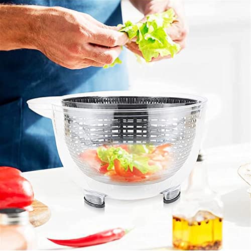  Salad Spinner,Lettuce Spinner Washer Dryer With Bowl,BPA Free,Easy To Clean For Vegetables And Fruits,5L