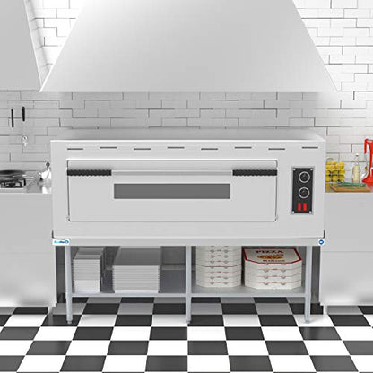  KoolMore 16 Gauge Stainless Steel Commercial Equipment Stand - 30" X 72" Heavy Duty Griddle Stand With Undershelf