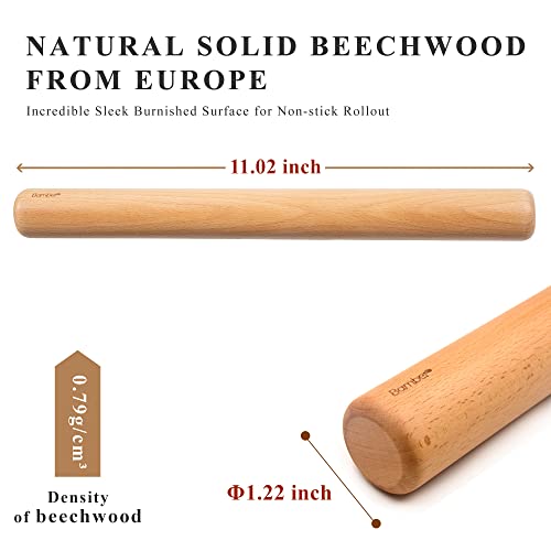  Wood Rolling Pin, 11 Inch By 1-1/5 Inch