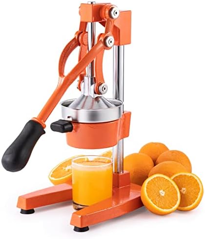  Hand Press Juicer Machine, Manual Orange Juicer And Professional Citrus Juicer For Orange Juice Pom Lime Lemon Juice, Commercial Lemon Squeezer And Orange Crusher, Easy To Clean, Gray