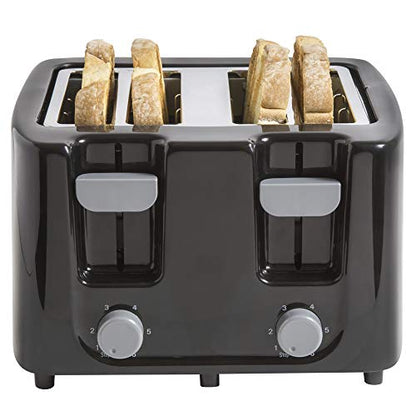  -TT029 Toaster, 4 Slice, Black