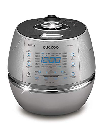  CRP-CHSS1009FN Induction Heating Pressure Rice Cooker, 10 Cups, Metallic
