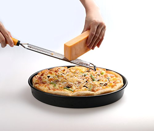  PRO Lemon Zester & Heavy Duty Cheese Grater & Vegetable Grater — Parmesan Cheese Lemon, Garlic, Nutmeg, Chocolate, Fruits, Vegetables, Ginger Grater - Cheese Shredder & Stainless Steel Grater