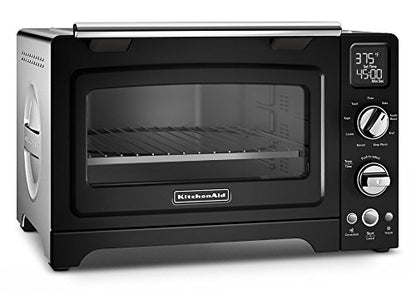 KitchenAid KCO275OB Convection 1800W Digital Countertop Oven, 12", Onyx Black (Renewed)