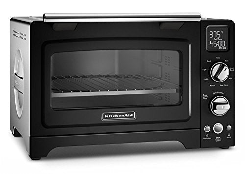 KitchenAid KCO275OB Convection 1800W Digital Countertop Oven, 12", Onyx Black (Renewed)