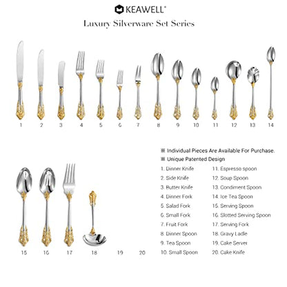  Luxury Gravy Ladle, 18/10 Stainless Steel, Gold Accent, Small Gravy Spoon For Home. Solid And Sturdy, Set Of 2, Dishwasher Safe