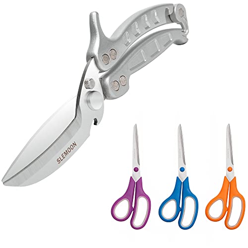  Gray Kitchen Shears With Household Scissors Set