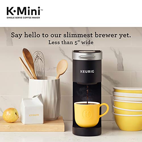 Keurig® K-Mini Single-Serve K-Cup Coffee Maker, Black And Keurig Standalone Milk Frother, Black