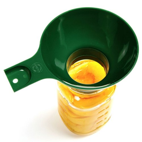  Canning Wide Mouth Plastic Funnel, Green, 4.75in/12cm