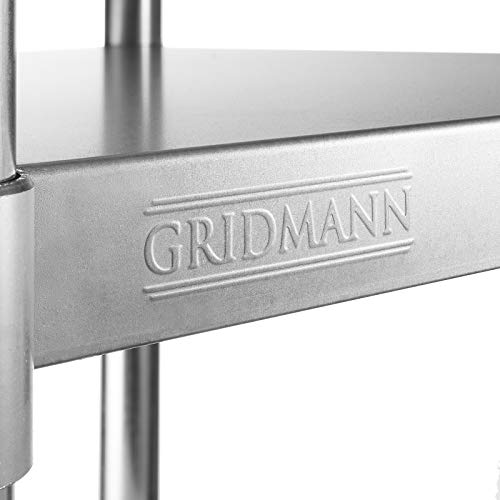  Stainless Steel Work Table 48 X 24 Inches, NSF Commercial Kitchen Prep Table With Under Shelf For Restaurant And Home