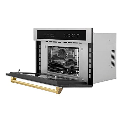  INE Autograph Edition 30” 1.6 Cu Ft. Built-in Convection Microwave Oven In Fingerprint Resistant Stainless Steel And Gold Accents