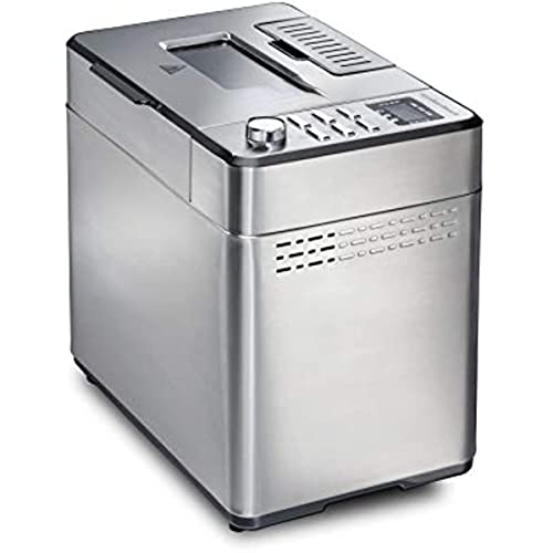  Premium Dough & Bread Maker Machine With Auto Fruit And Nut Dispenser, 2 Lb. Loaf Capacity, Stainless Steel (29888)