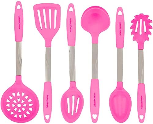  24-Piece Black Stainless Steel & Silicone Cooking Utensil Set, Heat-Resistant Cooking Utensils, Non-Scratching Kitchen Cooking Utensils, Includes A Bonus Recipe E-Book