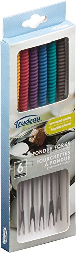  Meat Forks With Silicone Handles Fondue Set, Standard, Multicolored