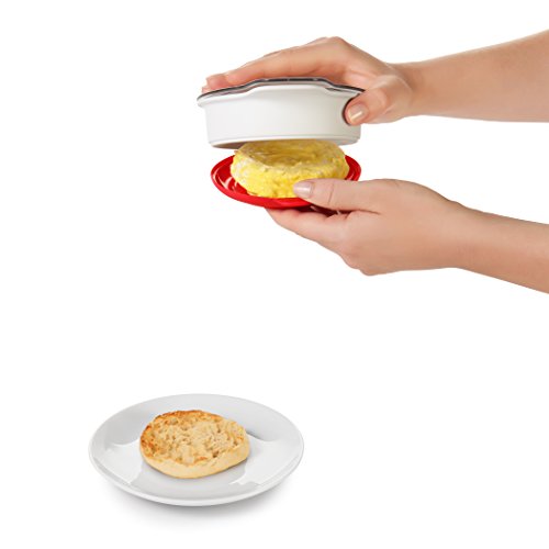  1025F0A Stainless Steel Countertop Commercial Microwave Oven, 1000W & OXO Good Grips Microwave Egg Cooker,White