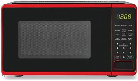  Mainstays 0.7 Cu Ft Compact Countertop Microwave Oven, Black (Black)